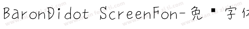 BaronDidot ScreenFon字体转换